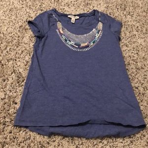 Jessica Simpson Girls Bluish-Purple Top, Medium